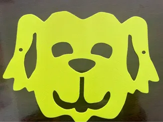 Masque ou pochoir pour enfants - Chien