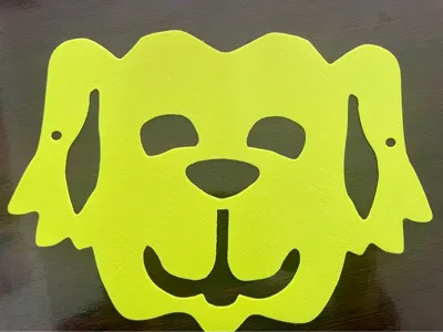 Children's mask or stencil - Dog