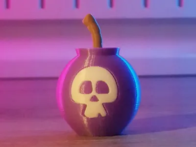 Explosive Halloween - Pirate Bomb with Skull 
