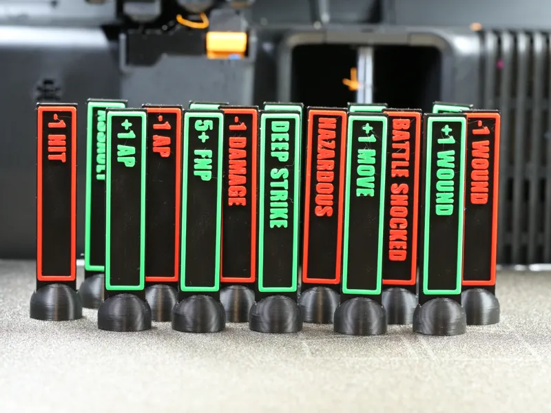 40K Wargaming Vertical Reminder Tokens Set NO AMS