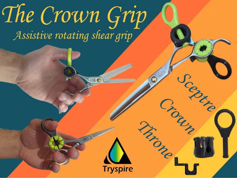 The Crown Grip - Assistive rotating shear grip
