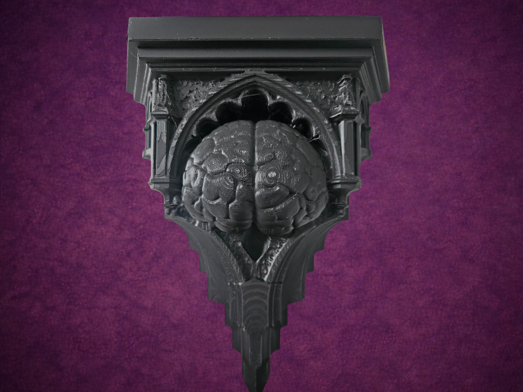 Brain Corbel Weird Gothic Decor