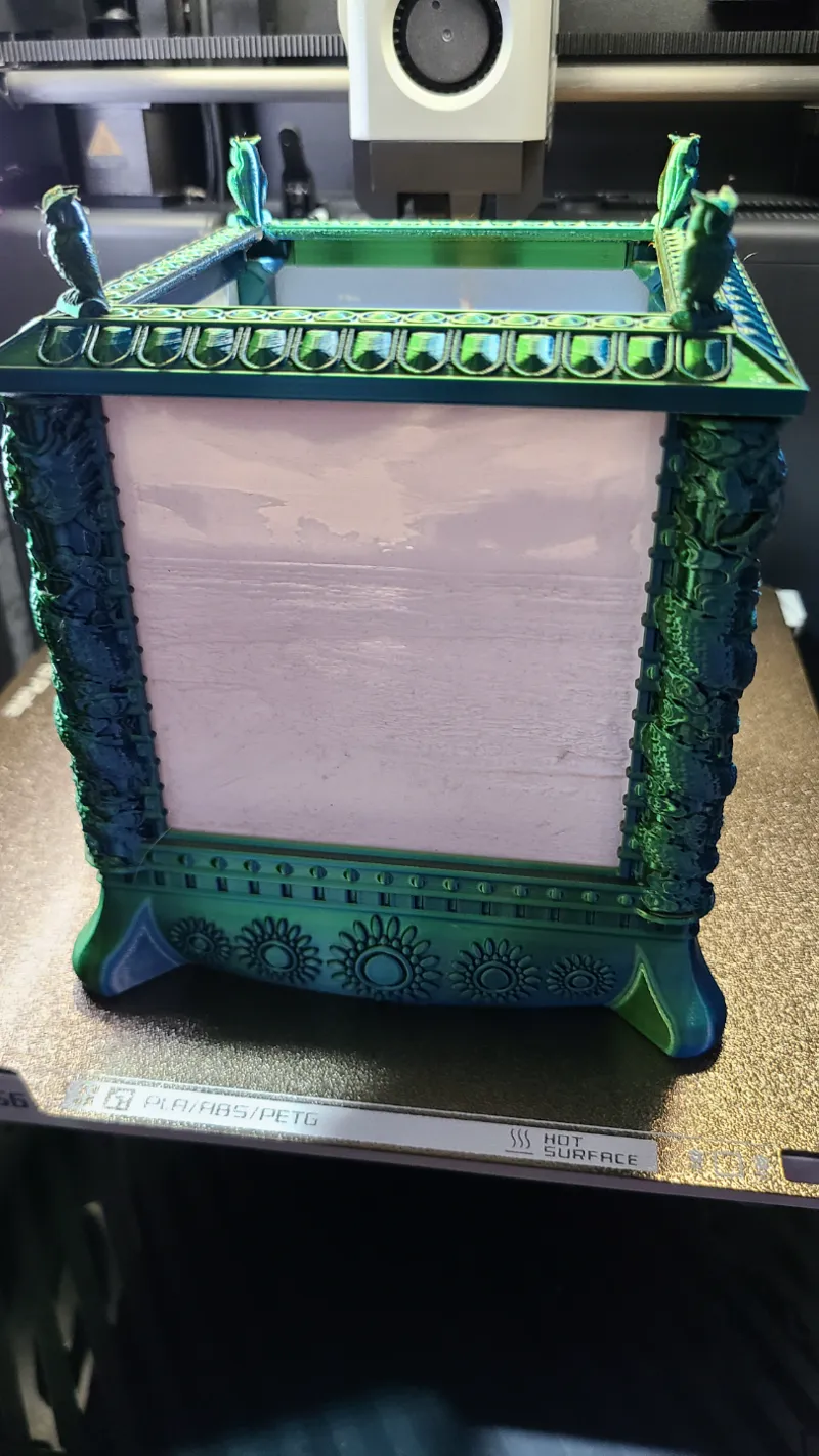 Lithophane Light-Dragon Pillars, Gargoyle and Owl
