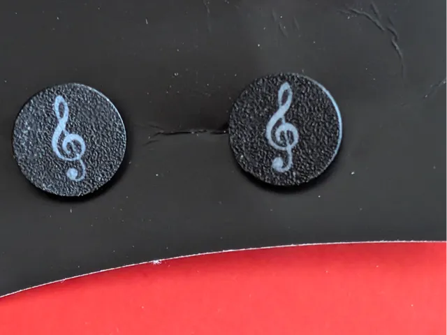 Clef stud earring (0.2 nozzle)