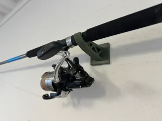Fishing rod rack wall mount double side tape