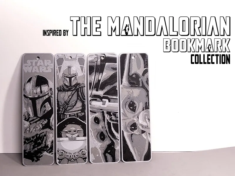 Inspired by The Mandalorian bookmark star wars