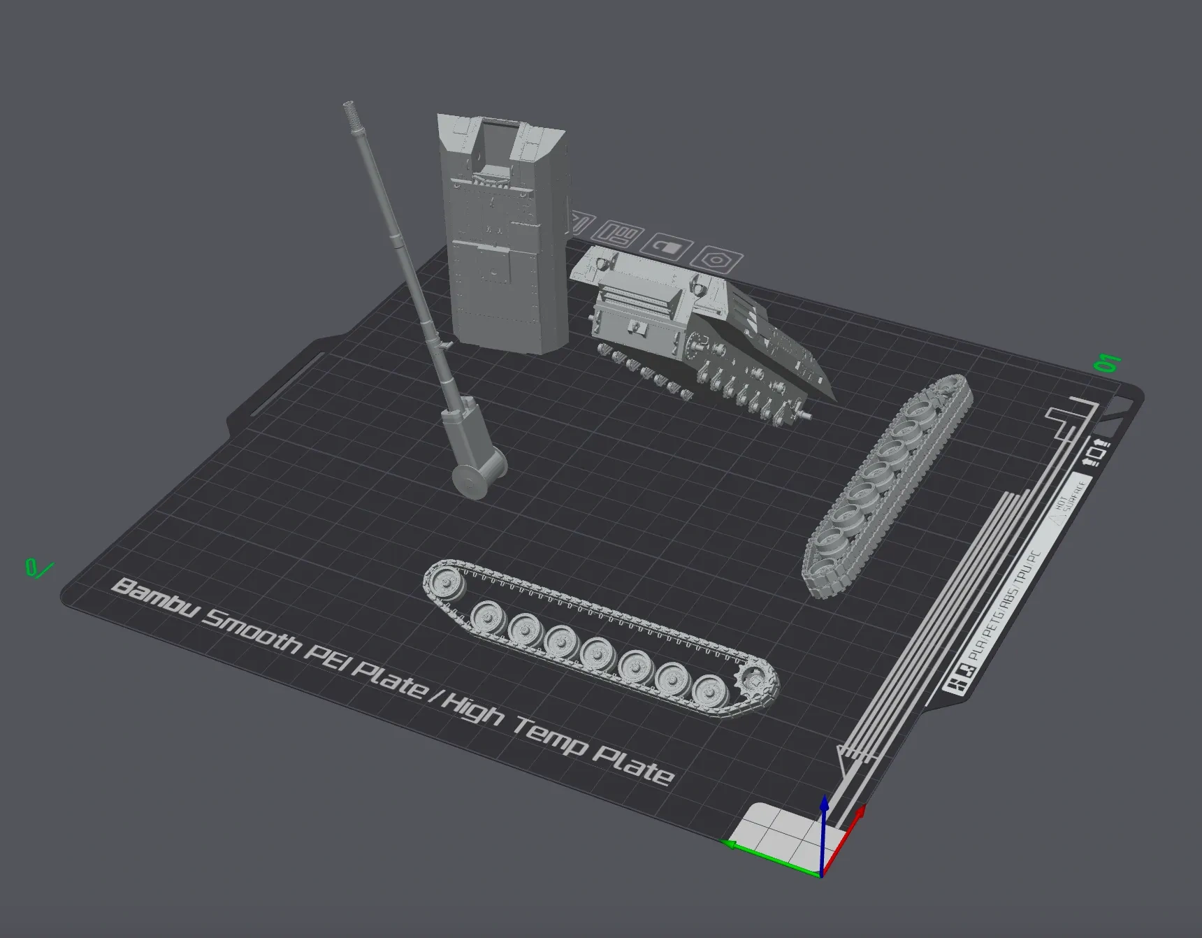 Miniatura 1 do modelo 3D 美国先进自行火炮系统 十字军自行火炮 XM2001 坦克模型
