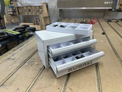 KOBALT Mini Tool Box Organizer - Free 3D Print Model - MakerWorld
