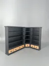 Corner library (main, corner and side unit)