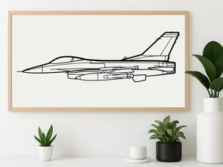 F16 Falcon (Silhouette)