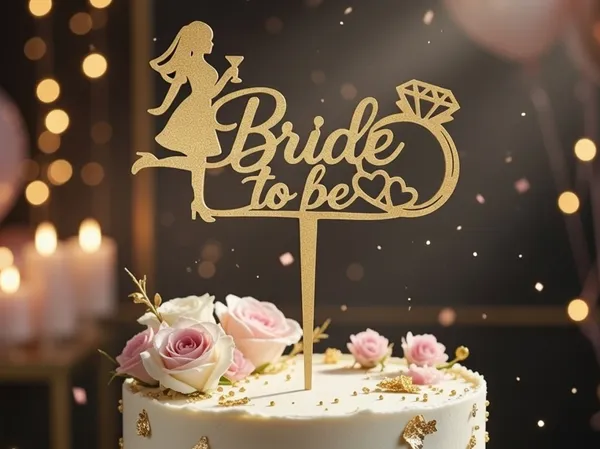 Topper de gâteau « Future Mariée »