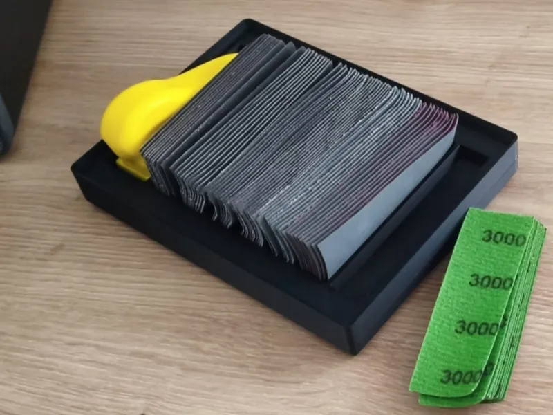 Gridfinity 3x4 Sander and Paper Holder