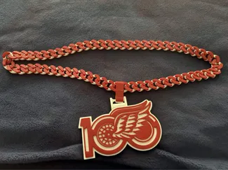 Detroit red wings 100 year anniversary chain