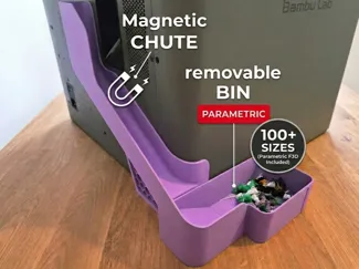 Bambulab Poop Chute (X2D/P2S/X1C/P1S)Removable Bin