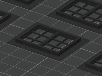 House Windows Quarter Scale
