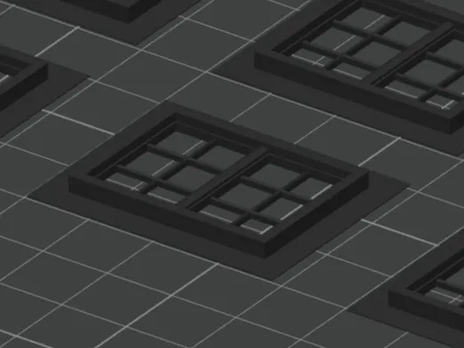 House Windows Quarter Scale