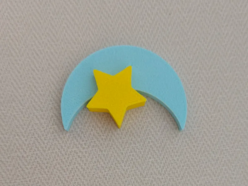 月亮和星星发夹