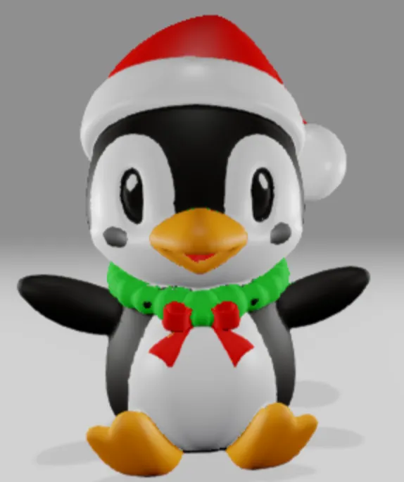 Cute Christmas Penguin