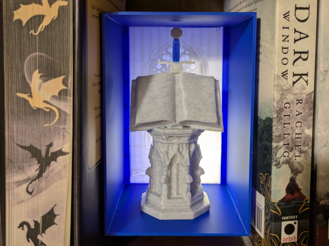 Gothic Book Nook with Removable Bookmark