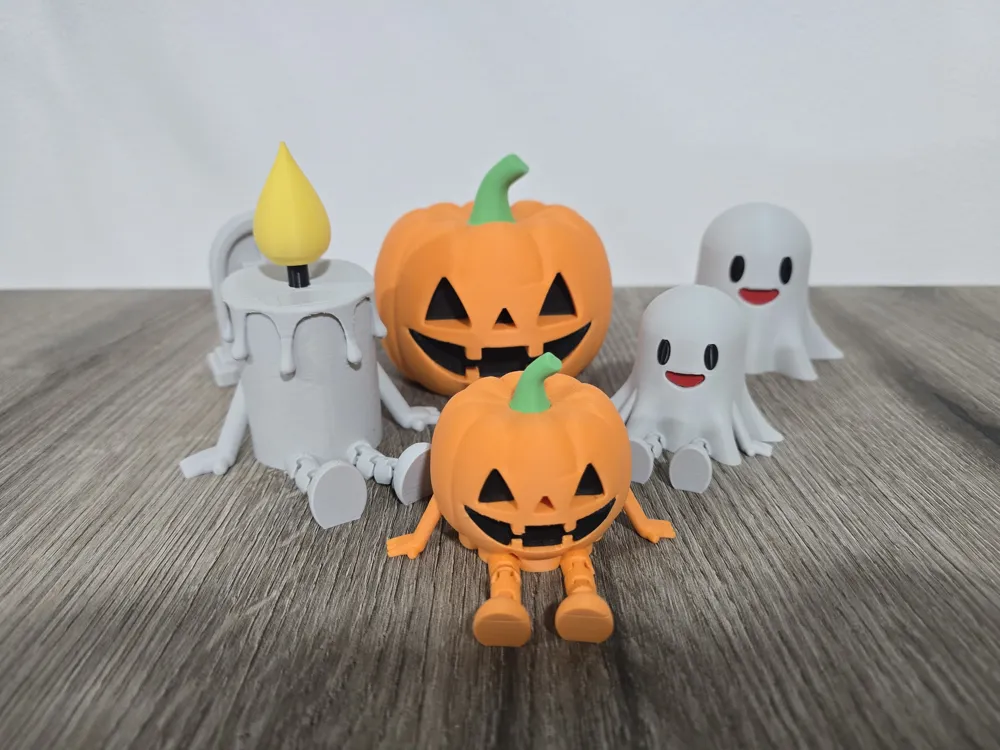 Articulated Halloween Pumkin - Multiparts - Free 3D Print Model ...