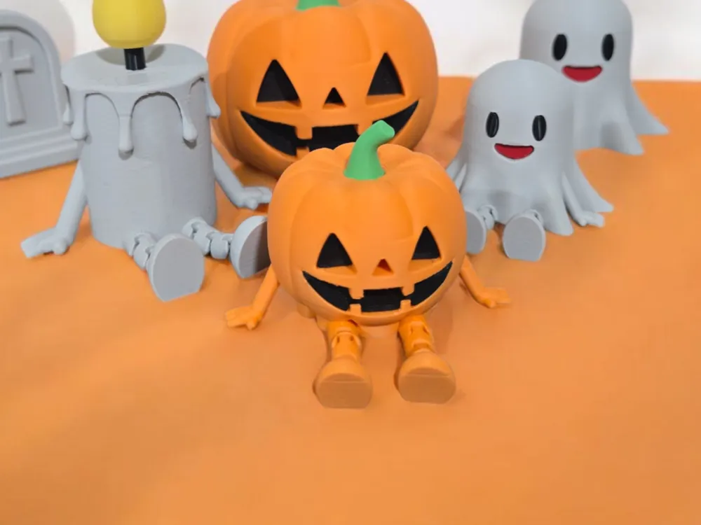 Articulated Halloween Pumkin - Multiparts - Free 3D Print Model ...