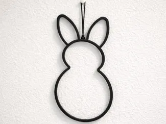 Hase Wandaufhänger