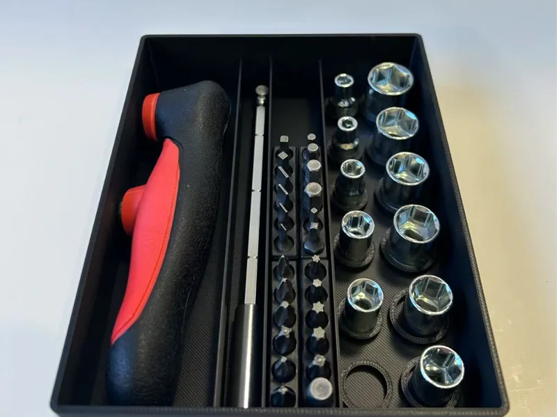 Hex socket tool box