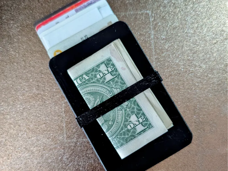 Slim Wallet Cash Band