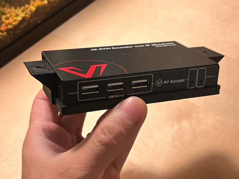 AV Access 4K KVM over IP Under Desk Mount