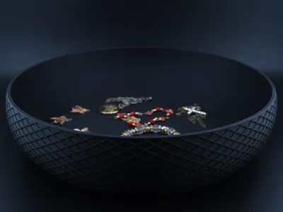 Jewelry/Storage Tray in Mesh Look