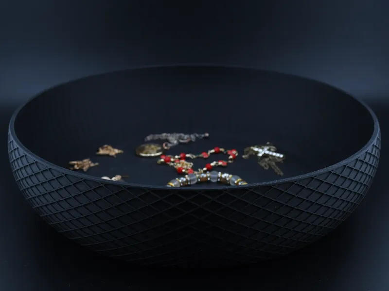 Schmuck/Ablageschale in Mesh-look