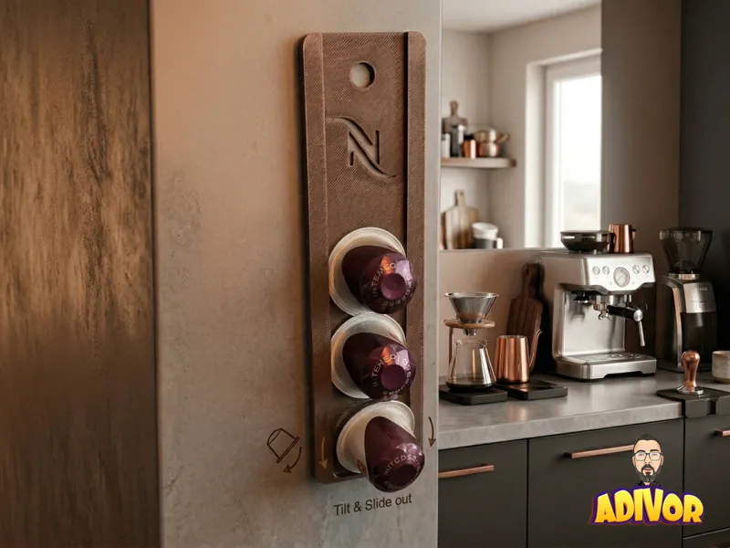 Elegant Espresso Capsule Organizer