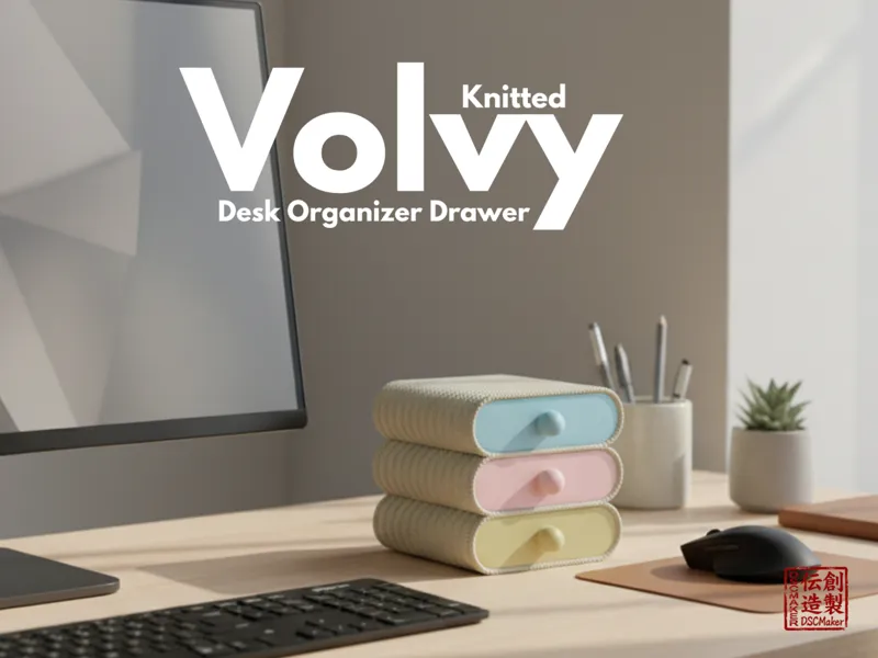 Volvy  - Knitted Desk Organizer Drawer