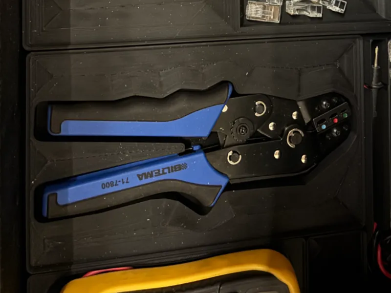 Crimp Pliers Biltema Gridfinity storage