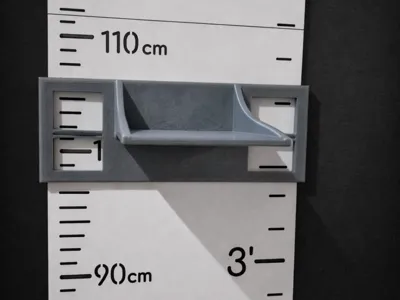 Height marker ruler for IKEA height charts