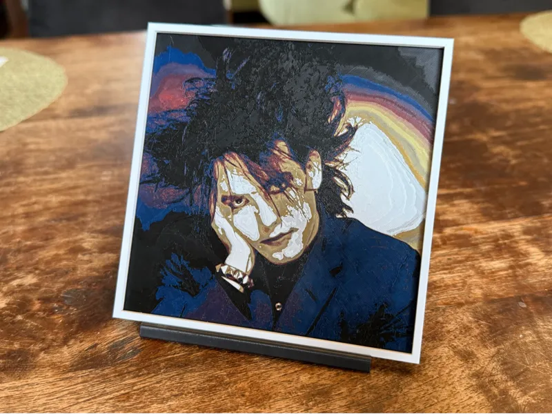 Robert Smith (The Cure) Portrait (HueForge)