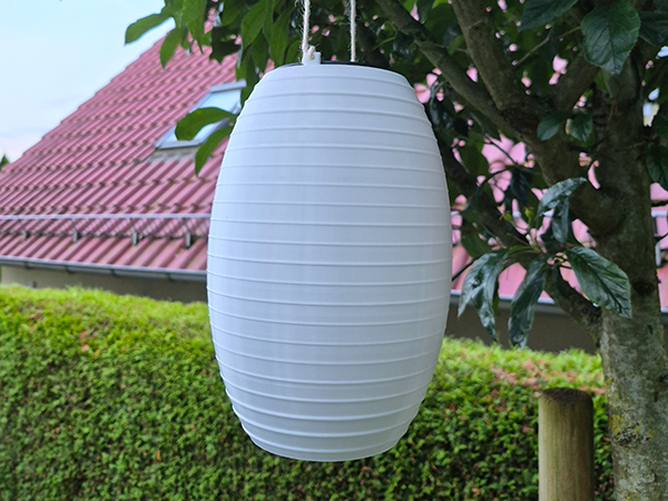 Dekorativer Solar-Lampion (Oval) für den Garten