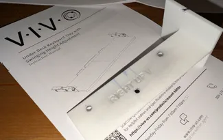 Under Desk Keyboard tray marking out tool