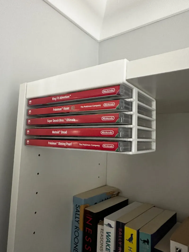 Nintendo Switch Game Storage for Ikea Billy Bookcase (20mm Shelf)