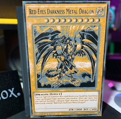 Yugioh Hueforge- Red Eyes Darkness Metal Dragon
