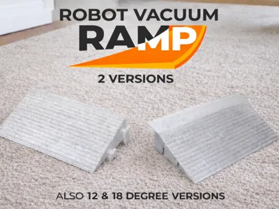 Robot Vacuum Ramp 24 mm| TPU Steppable |12° & 18°