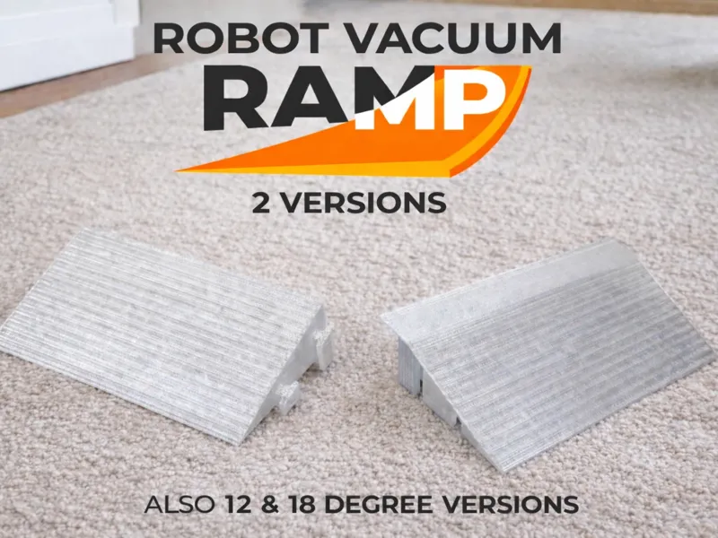 Robot Vacuum Ramp 24 mm| TPU Steppable |12° & 18°