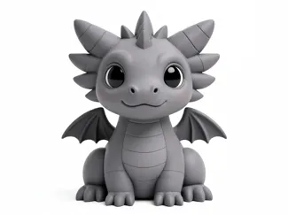 Cute baby dragon