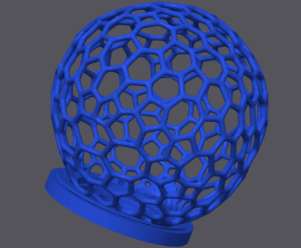 Fungi Lamp.01.Clathrus caeruleus by Dedalo 3D - MakerWorld