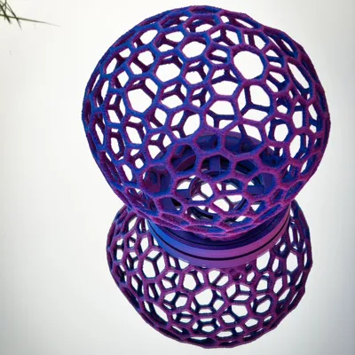Fungi Lamp.01.Clathrus caeruleus by Dedalo 3D - MakerWorld