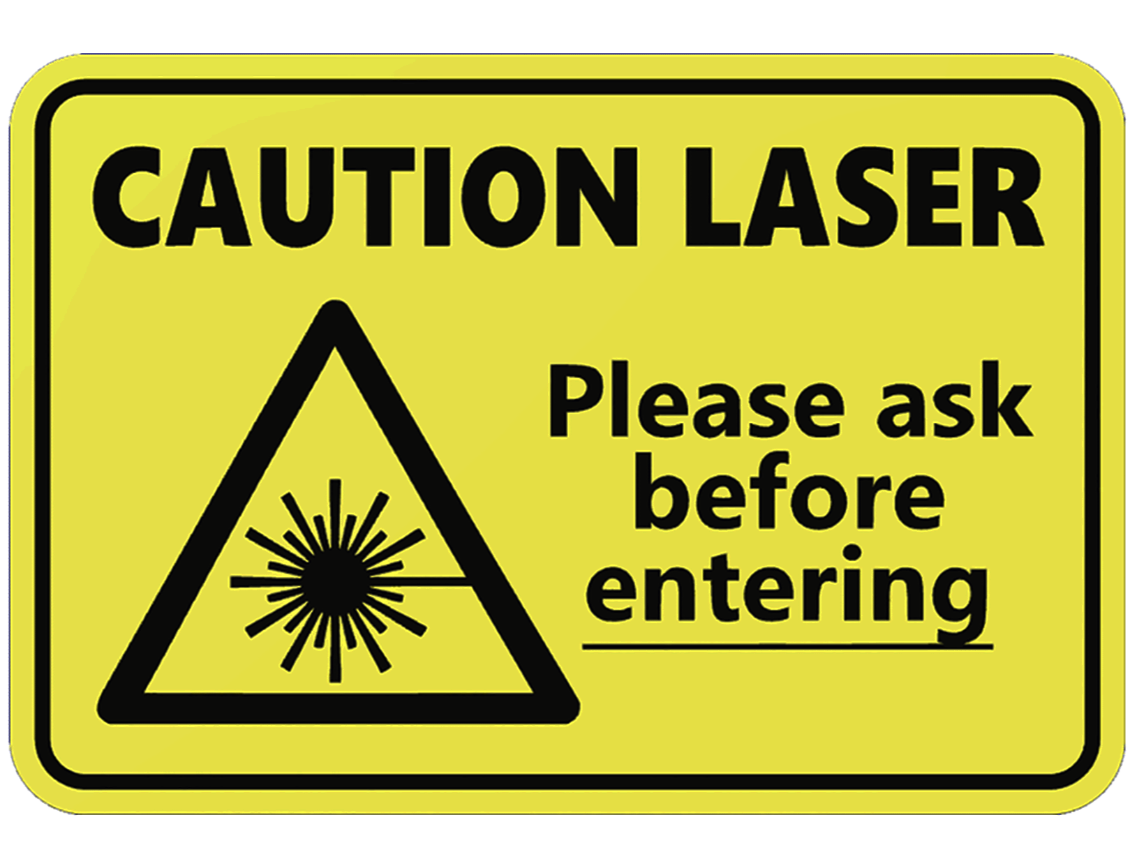 Warnschild Vorsicht Laser