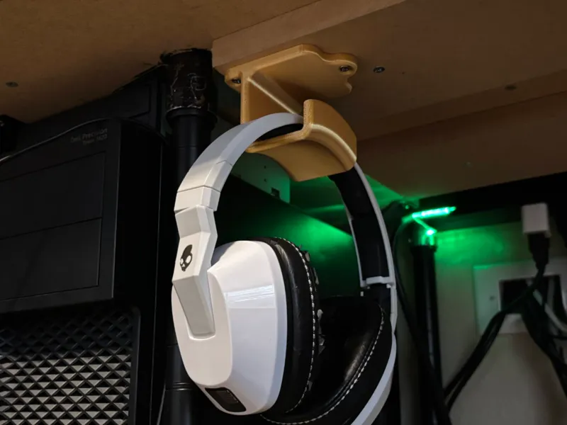 Under Desk Headphone Holder 