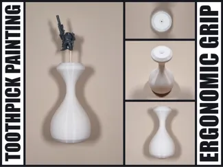 Toothpick Painting Ergonomic Grip Painting Handle