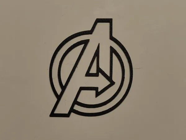 Art mural logo Avengers
