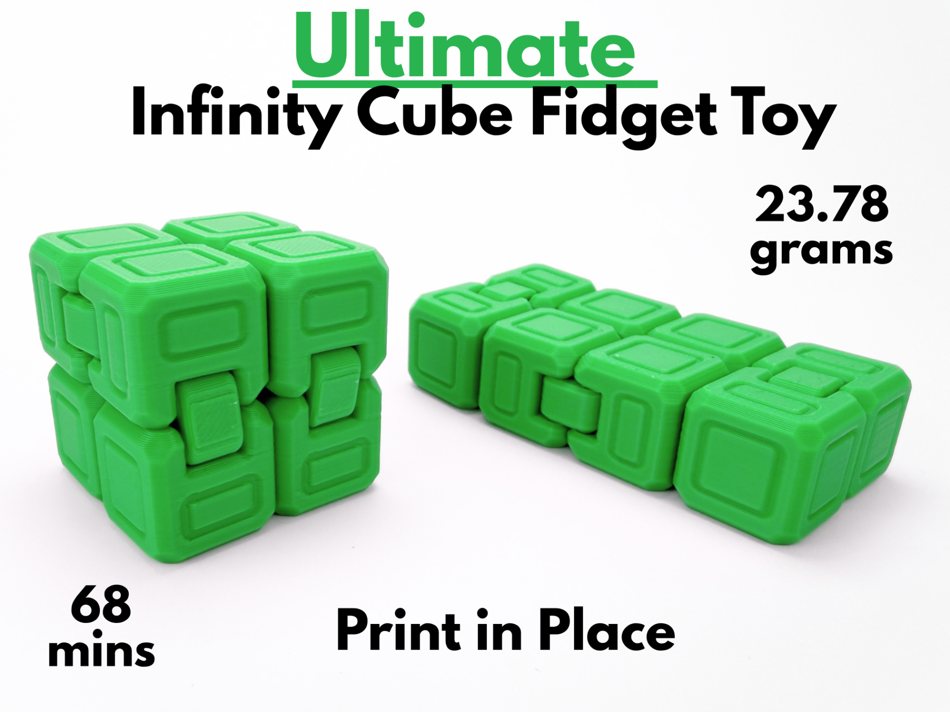 Ultimate Infinity Cube Fidget Toy (Print in Place) - 1